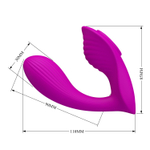 Лиловый вибратор в трусики Zico с пультом ДУ (Цвет: лиловый)
