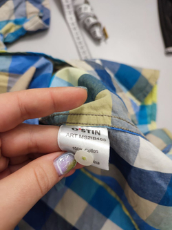 Рубашка O'stin с коротким рукавом 46 размер