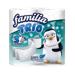 Familia Trio 4 рулона 3-х слойная