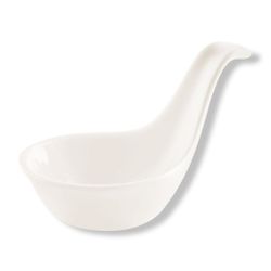 Ложка для комплимента 30 мл белая фарфор P.L. Proff Cuisine [6]