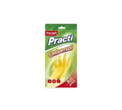 Перчатки резиновые латекс с х/б напыл. PACLAN Practi Universal L (большой)