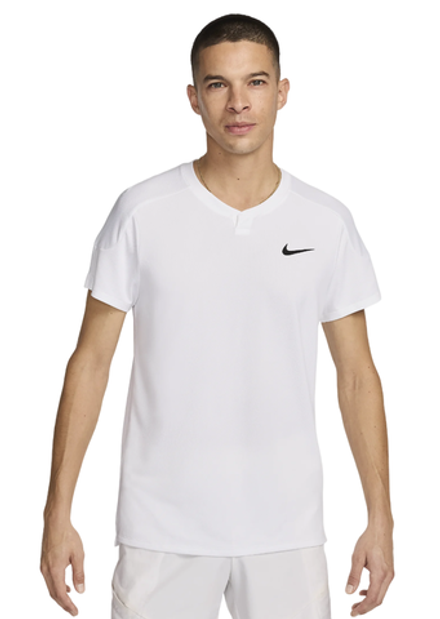 Мужская теннисная футболка Nike Court Slam Dri-Fit Tennis Top - белый