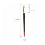 Кисть синтетика круглая № 7, Brauberg