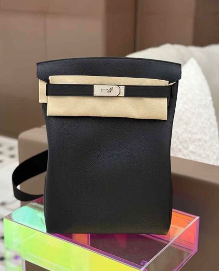 Рюкзак Hermes HAC a Dos GM Black Togo Palladium Hardware 