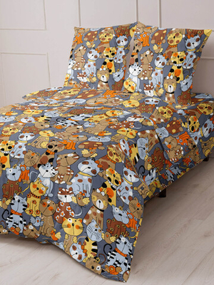 Бязь Шуя 150 см "Котики" (8375-1)