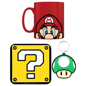 Набор подарочный Super Mario (Mario) Кружка 315ml+Подставка+Брелок GP85204