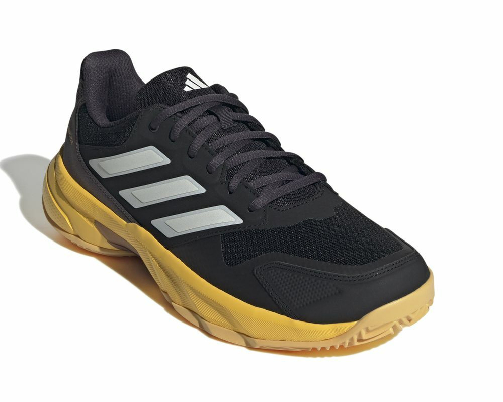 Мужские кроссовки теннисные Adidas CourtJam Control 3 - core black/orange