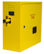 Шкафной газораспределительный пункт ГРПШ-ОХТА-RF-25-1-ЛП-С4-Ф исп.25/1 (МОГ) (желтый)