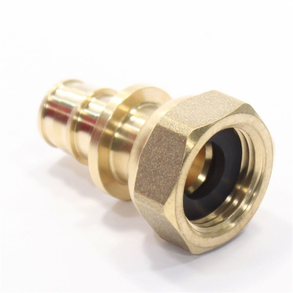 Переходник 16-1/2", WAAG Xpand, обж.кольцо-резьба, вн., латунь, с накид.гайкой