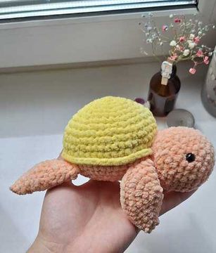 Вязаная игрушка ручной работы "Черепашка"