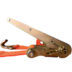 Стяжной ремень с крюками и храповым механизмом