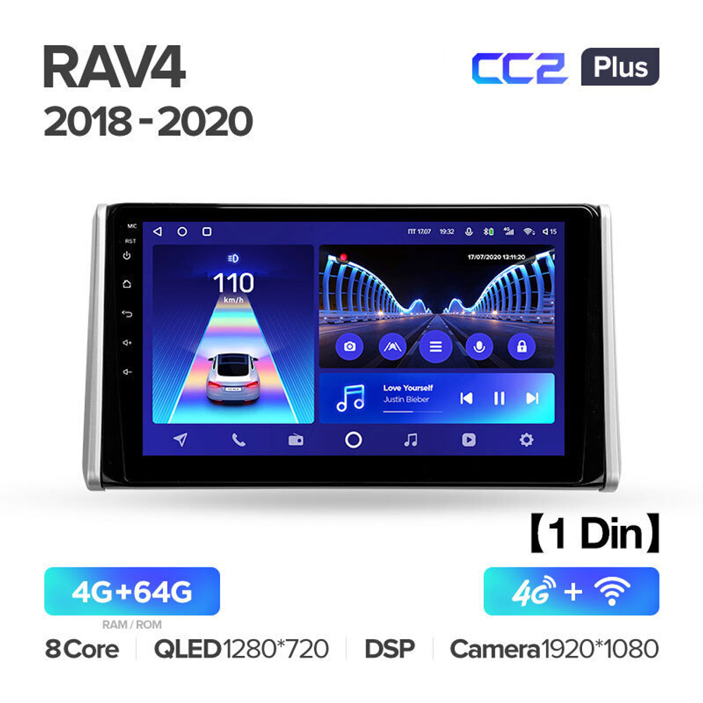 Teyes CC2 Plus 10.2" для Toyota RAV4 2018-2020