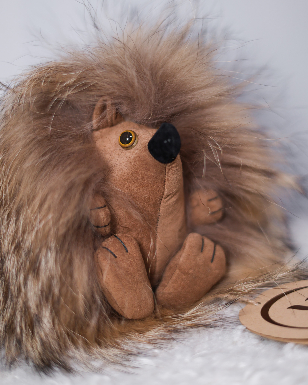 Ёжик Тофу (большой) мех енота