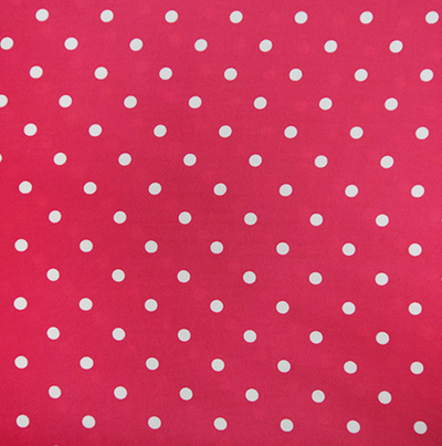 Ткань плательная Кашибо белый горох на розовом, d 0,8 см