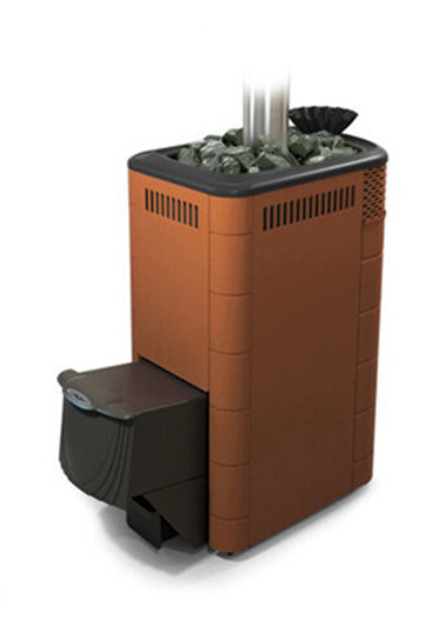 Печь банная Гейзер XXL 2017 Carbon ДА ЗК терракота