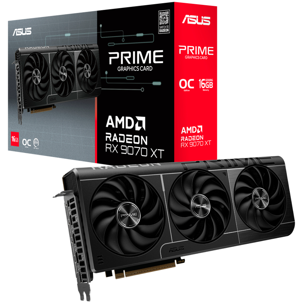 ASUS Video Card AMD Radeon RX 9070 XT 16GB GDDR6  PN 90YV0L71-M0NA00
