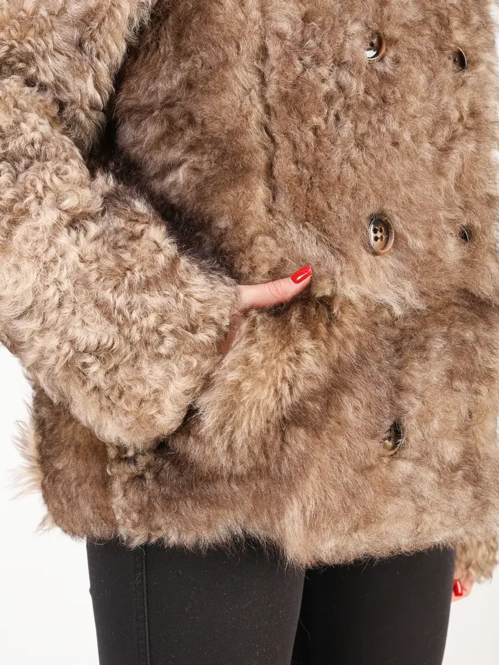 Дубленка зимняя шуба натуральная короткая