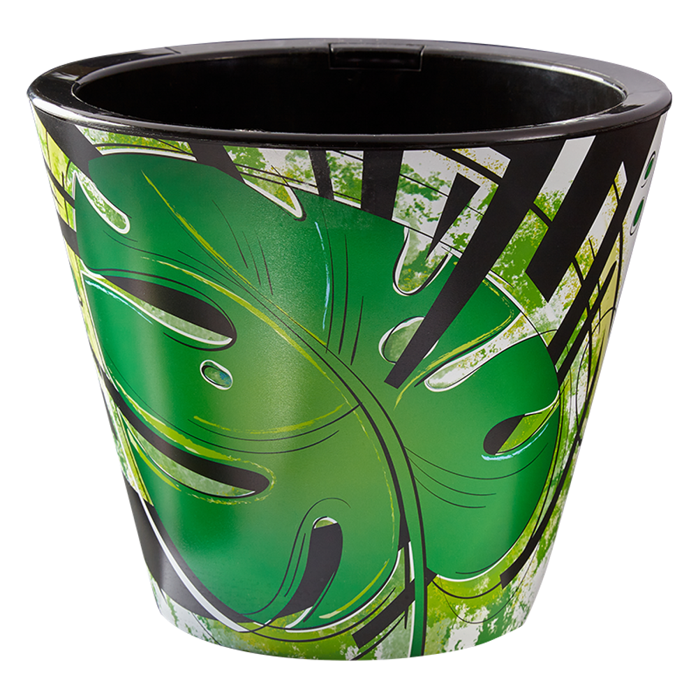 Кашпо для цветов пластиковое 3л d-19 см «Классика» Монстера