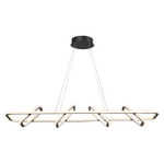 359185 OVER NT23 312 черный Светильник подвесной диммируемый, в комплекте пульт ДУ IP20 LED 4000К 175W 220V ONDO