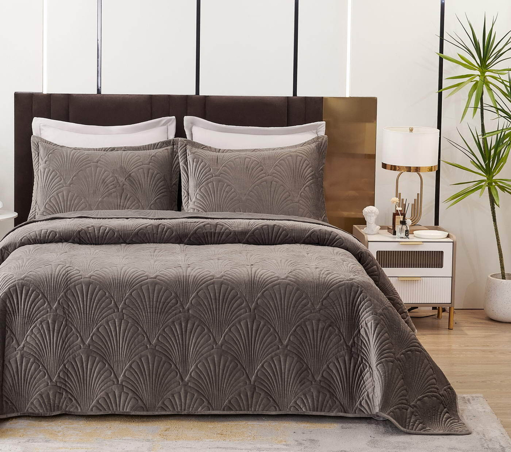 Покрывало 240x260 Sofi De MarkO Ариэль серое