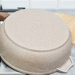 Сотейник 28см Гранит brown со съемной ручкой без крышки