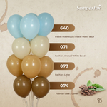 Шар 12" Нежно-голубой, Пастель Матовый (Макаронс) / Blue 640 Sp