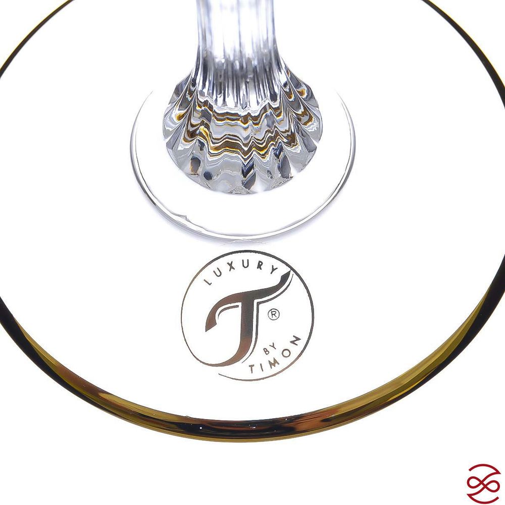 Набор бокалов для вина золото TIMON ADAGIO (6 шт)