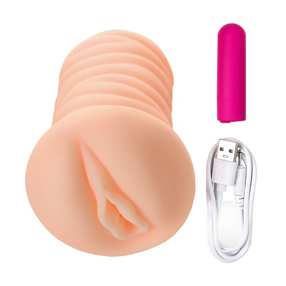 Мастурбатор-вагина 18см с вибрацией Kokos Nymph