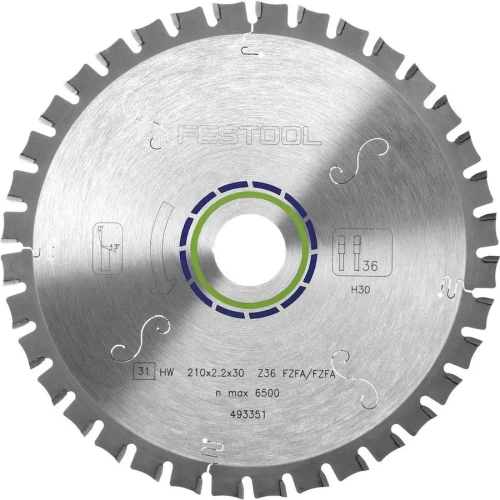 Пильный диск с мелким зубом 210x2,2x30 F36 FESTOOL 493351