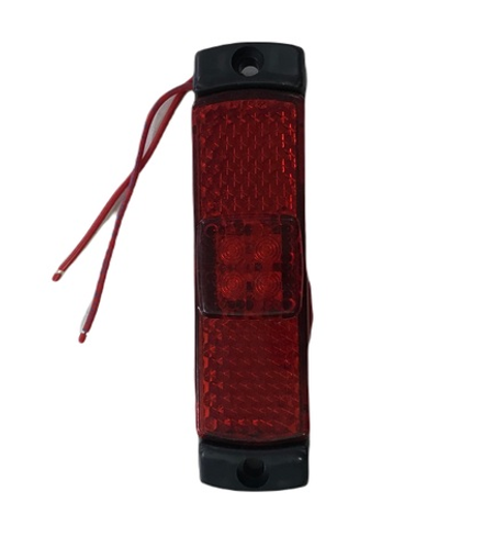 Фонарь светодиодиодный 24В красный узкий маркер. (80)