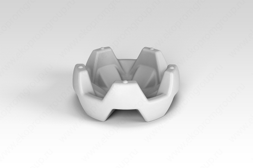 Вазон "Flox" белый ЭкоПром(730x730x295см;5кг;Белый) - арт.557352