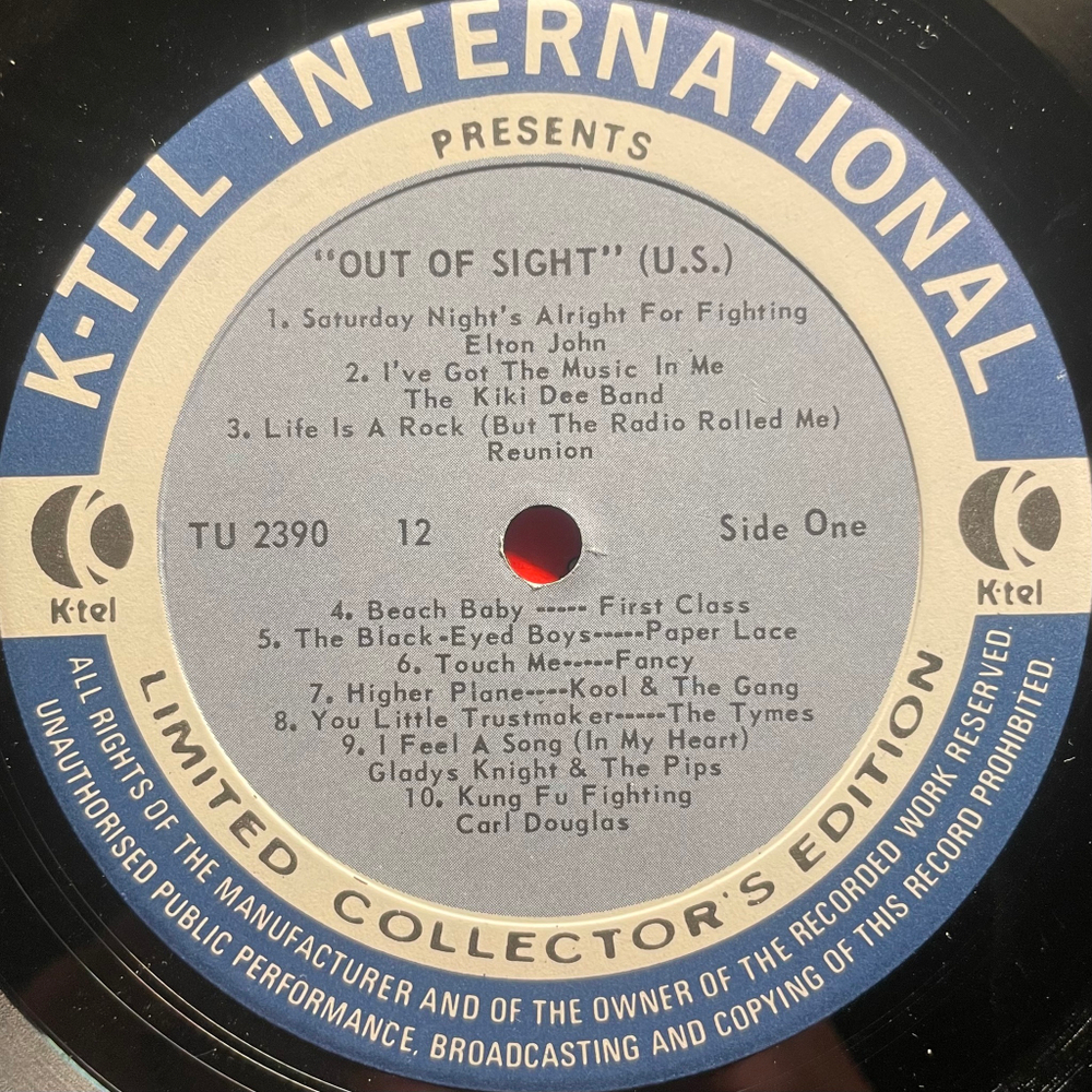 Сборник Out Of Sight (США 1975г.)