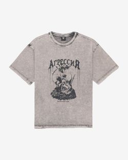 Футболка Агрессия светло-серая