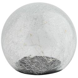 ERASF08-25 ЭРА Садовый светильник Шар на солнечной батарее, 20 LED 20 cм