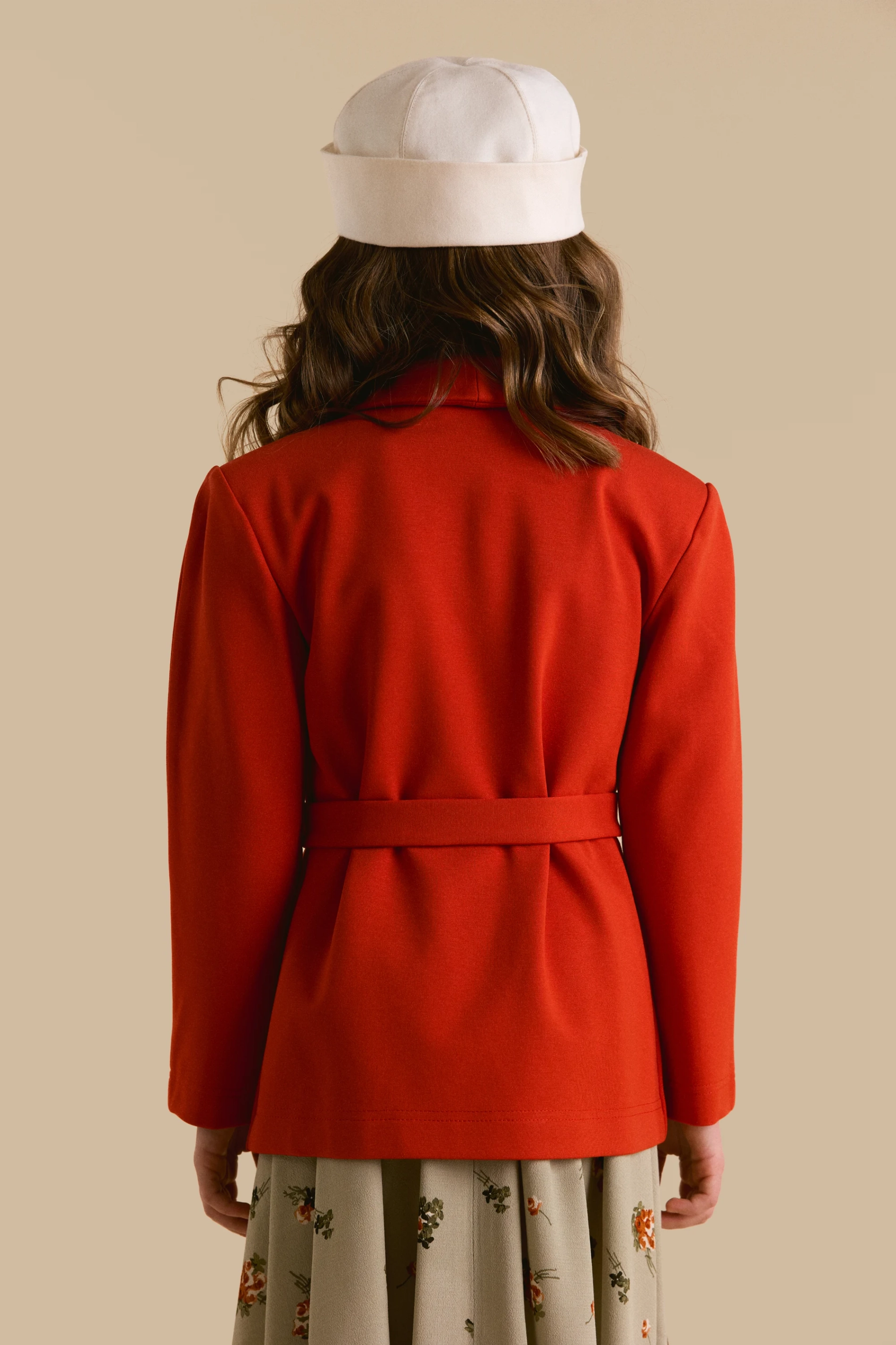 Жакет морковно красный