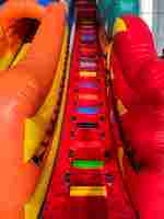 Коммерческий надувной батут "Змей Горыныч 3"  3 модуля 18*10*9 м