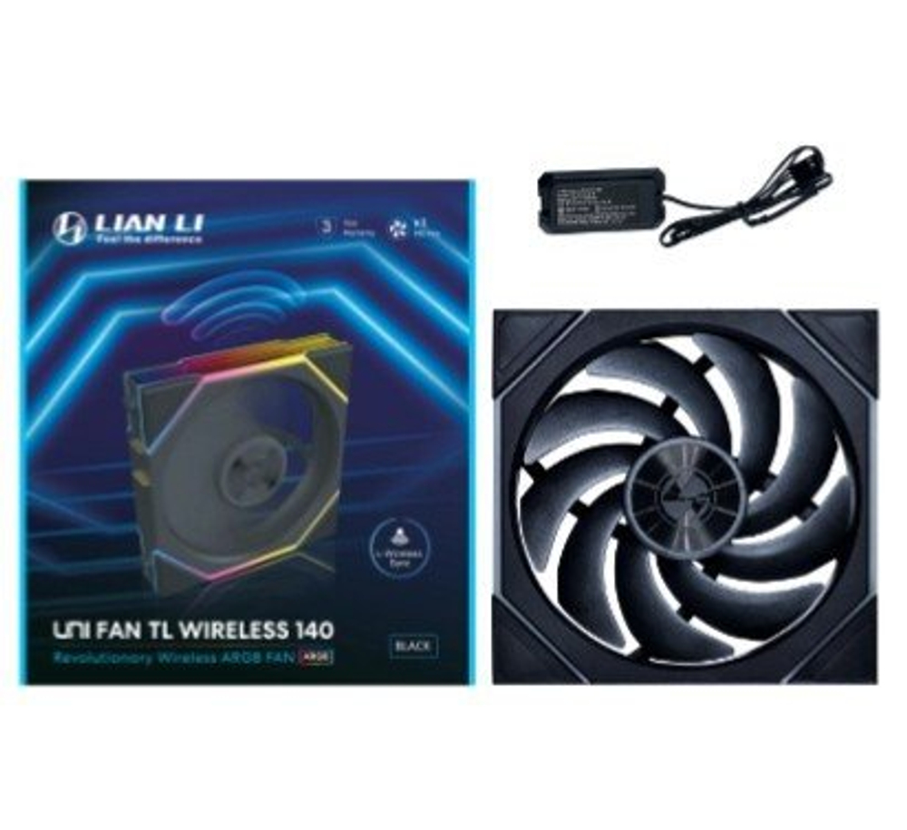 Вентилятор для корпуса Lian Li UNI FAN TL WIRELESS 140 REVERSE BLADE Black G99.14RTL1W1B.00