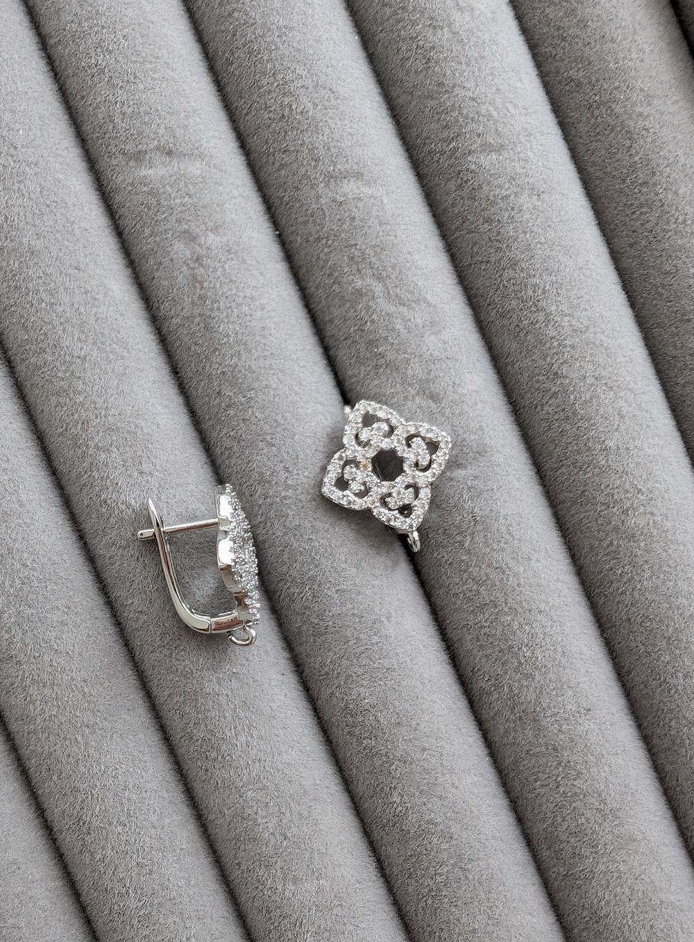 Швензы английский замок с фианитами