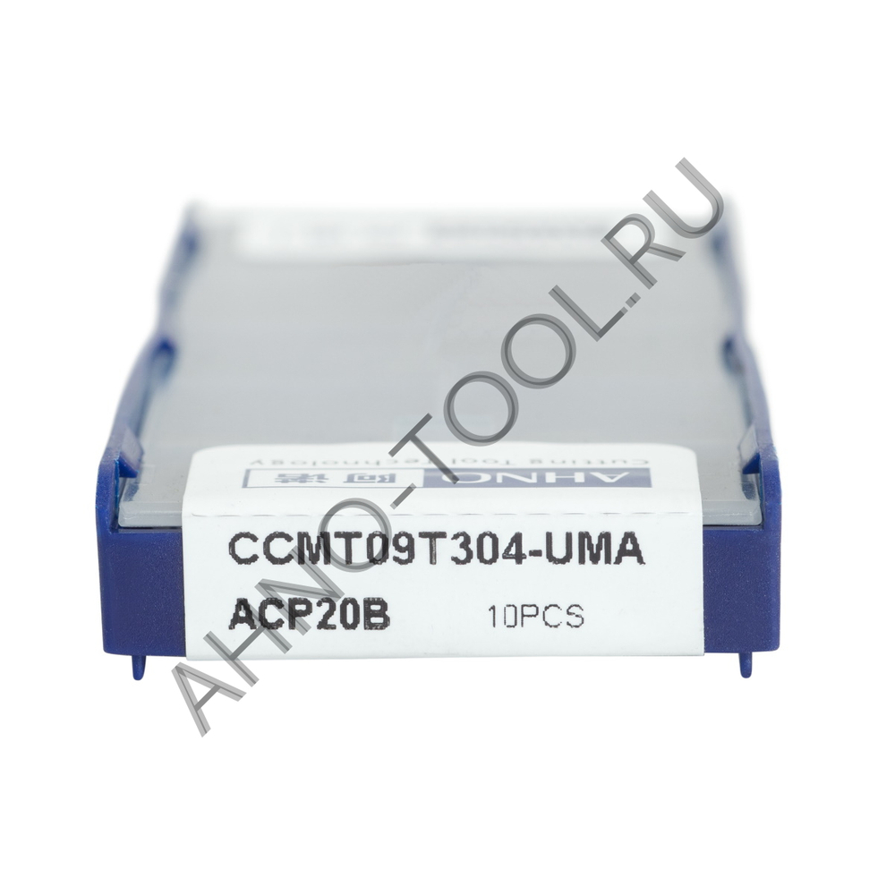 Пластина твердосплавная ISO CCMT09T304-UMA ACP20B AHNO по стали, получистовая