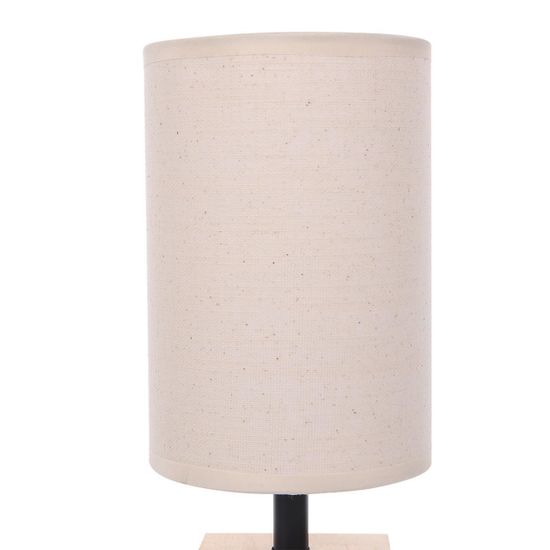 8199/1T COUNTY LN25 391 бежевый, дерево/текстиль Настольная лампа E27 1*60W 220V MADERANA