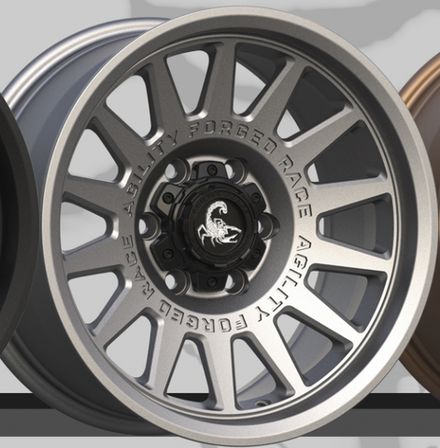 Диск колёсный кованый AGILITY FORCE UT720S R17 8,0 ET0 Gun Grey