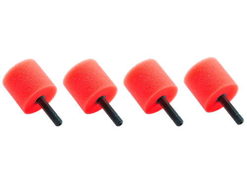 А302 Цилиндрический полировальник Твердый (красный) (4 шт.) 35 мм