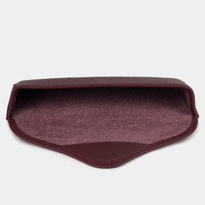 Футляр для очков Vision из кожи теленка, бордового цвета