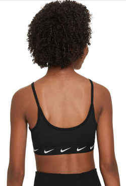Топ для девочки теннисный Nike Dri-Fit One Sports Bra - черный