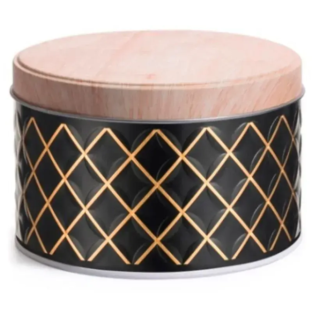 Банка жестяная Classico Nero для сыпучих продуктов, 1,1 л, круглая, с крышкой