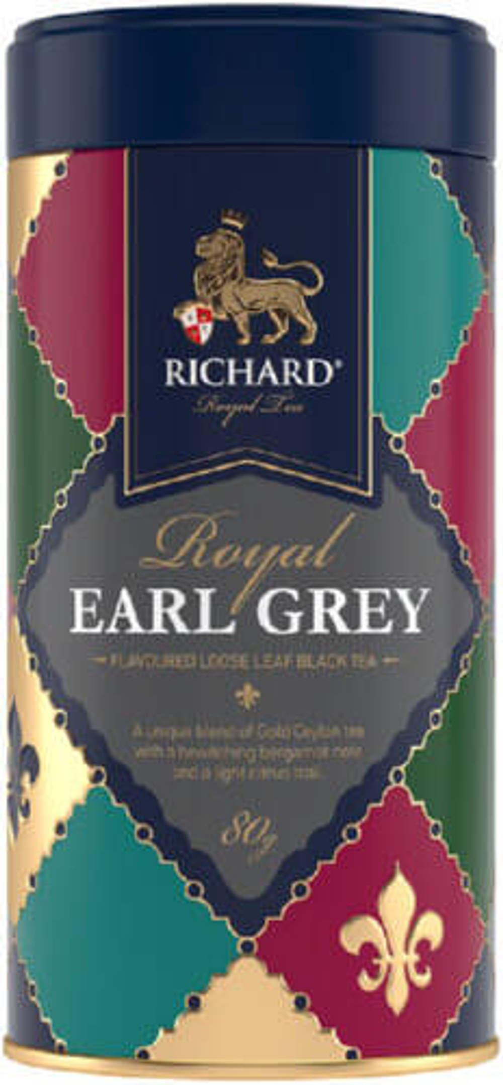 Чай черный  Richard  Royal Earl grey Muslim ( жестебанка) 80 г.