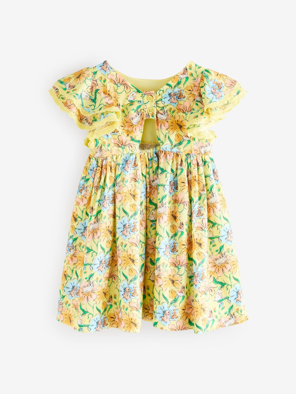 Платье для девочки Next E76-361, Желтый