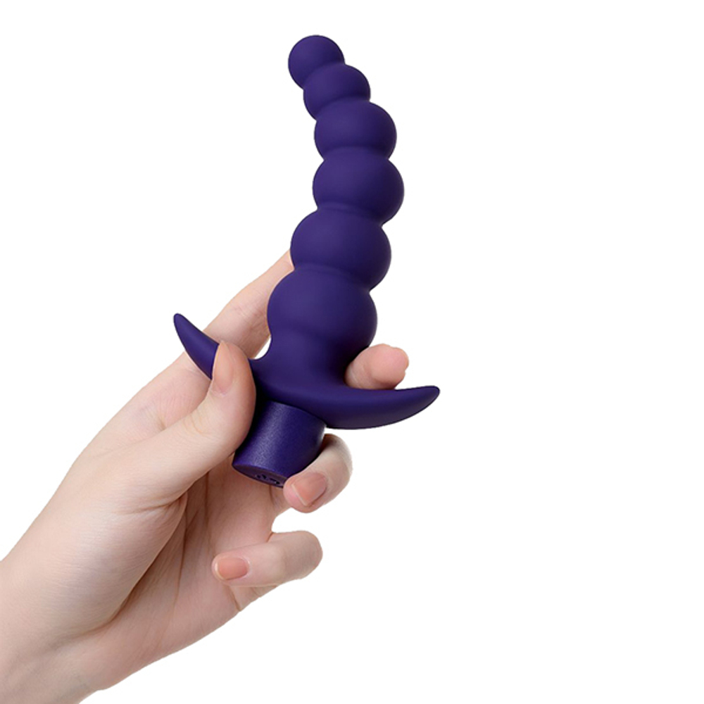 Фиолетовый силиконовый анальный вибратор 13,5см ToyFa ToDo Dandy 358004