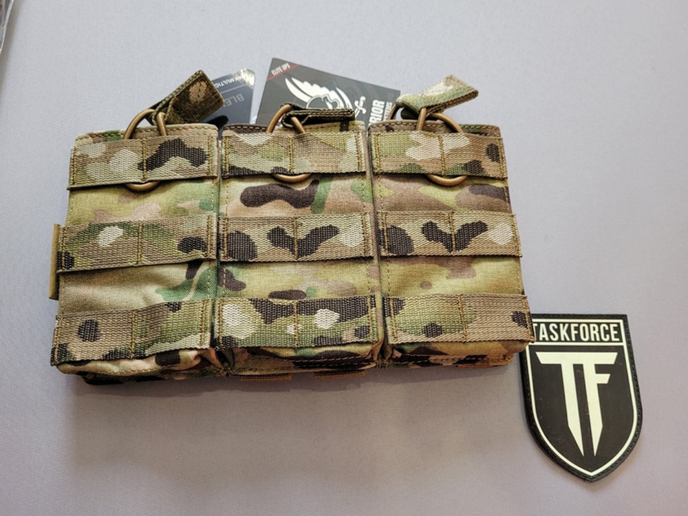 WARRIOR TRIPLE OPEN MAG POUCH MULTICAM