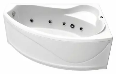 Акриловая ванна Bas Николь 170х100 R без слива-перелива